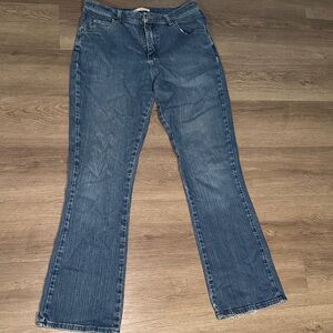 Lee Women's Wide Leg Jeans in Denim Blue